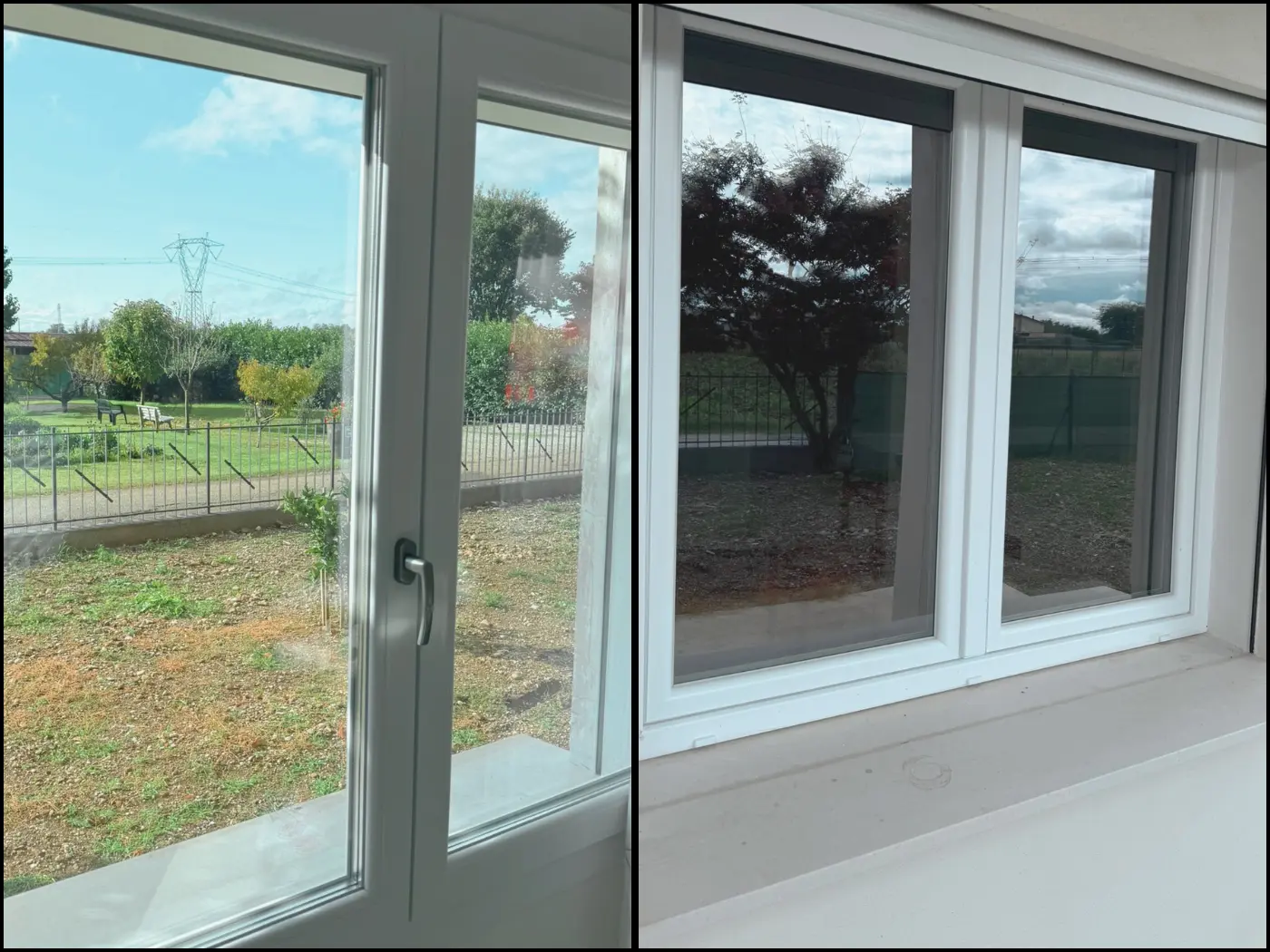 Finestra doppia in PVC a tripla camera d aria